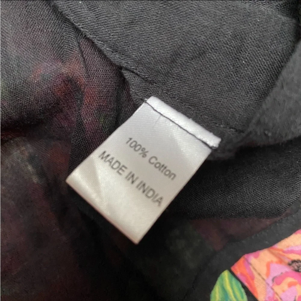 Banjanan Designer Carra Eliza’s Rose Garden Black Wrap Maxi Dress S - Picture 14 of 14